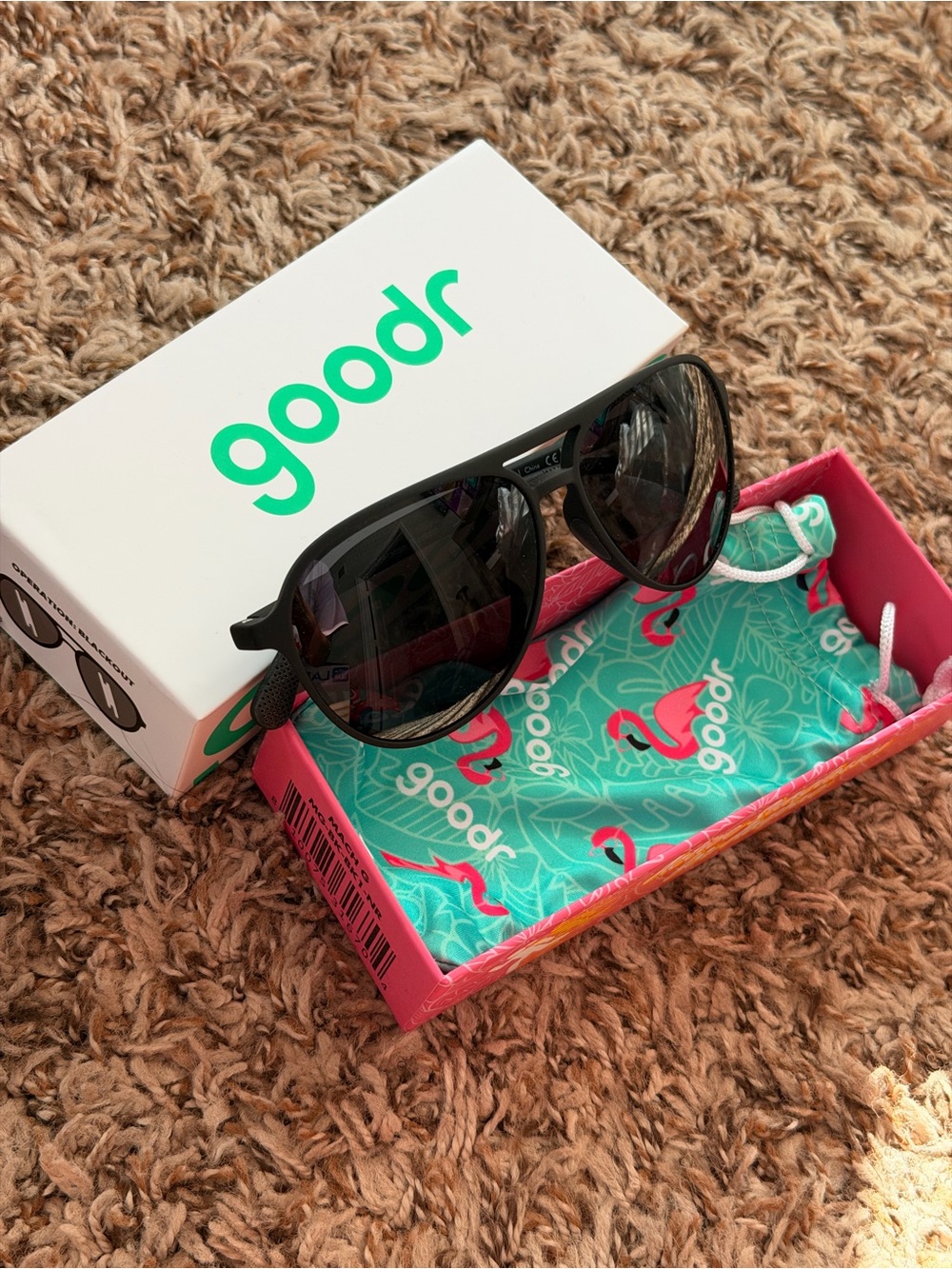 goodr Mach G Operation Blackout Polarized Sunglasses + Box